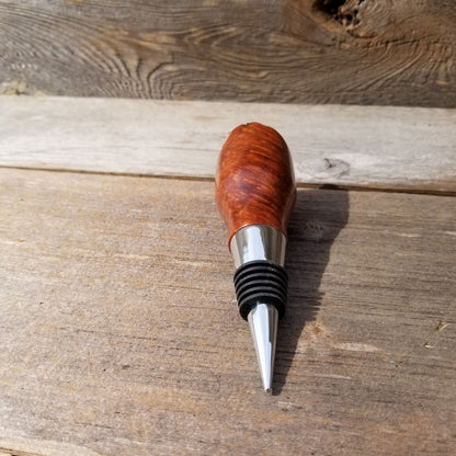 Wine Stopper Redwood Live Edge Rustic Redwood Burl Hand Turned Handmade 121