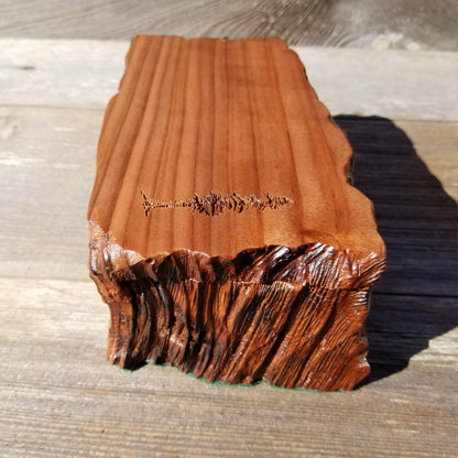 Redwood Jewelry Box Curly Wood Handmade #236 Memento Box