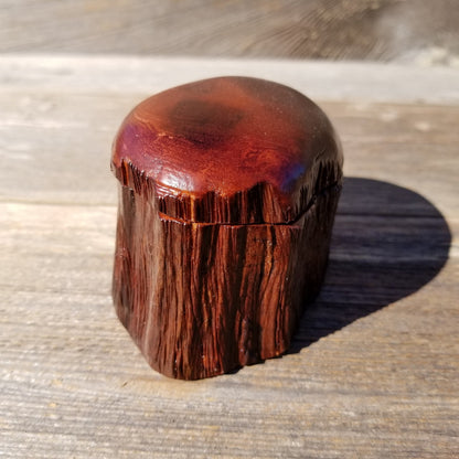 Handmade Wood Box with Redwood Rustic Handmade Ring Box California Redwood #187 Christmas Gift Anniversary Gift Ideas