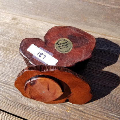 Handmade Wood Box with Redwood Rustic Handmade Ring Box California Redwood #187 Christmas Gift Anniversary Gift Ideas