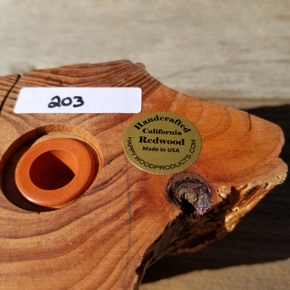 Redwood Rustic Salt and Pepper Shakers Set Handmade Anniversary Wedding #203 Housewarming Christmas California Wood