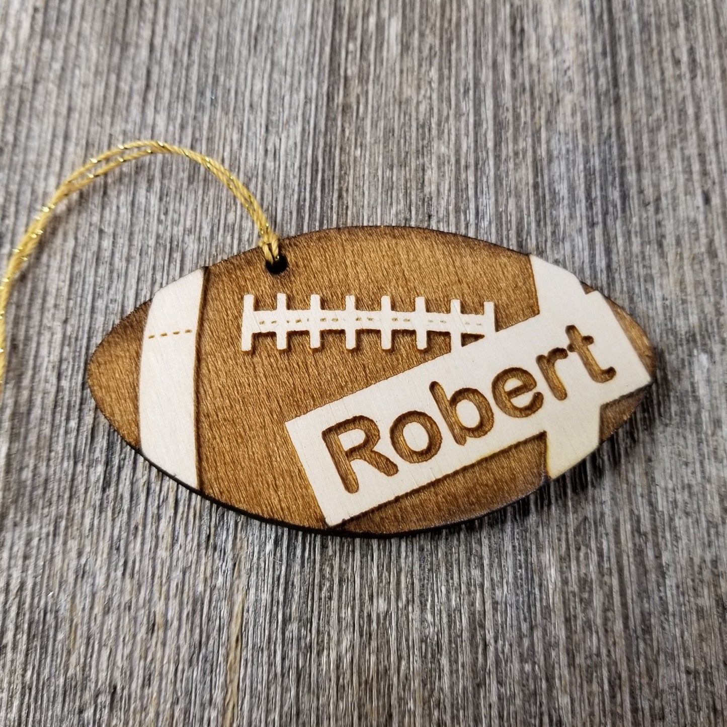 Football Ornament - Football Player Gift - Engraved Ornament - Personalized