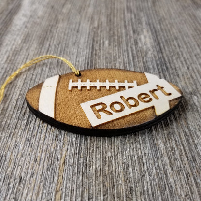 Football Ornament - Football Player Gift - Engraved Ornament - Personalized