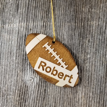 Football Ornament - Football Player Gift - Engraved Ornament - Personalized