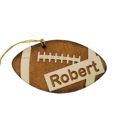 Football Ornament - Football Player Gift - Engraved Ornament - Personalized