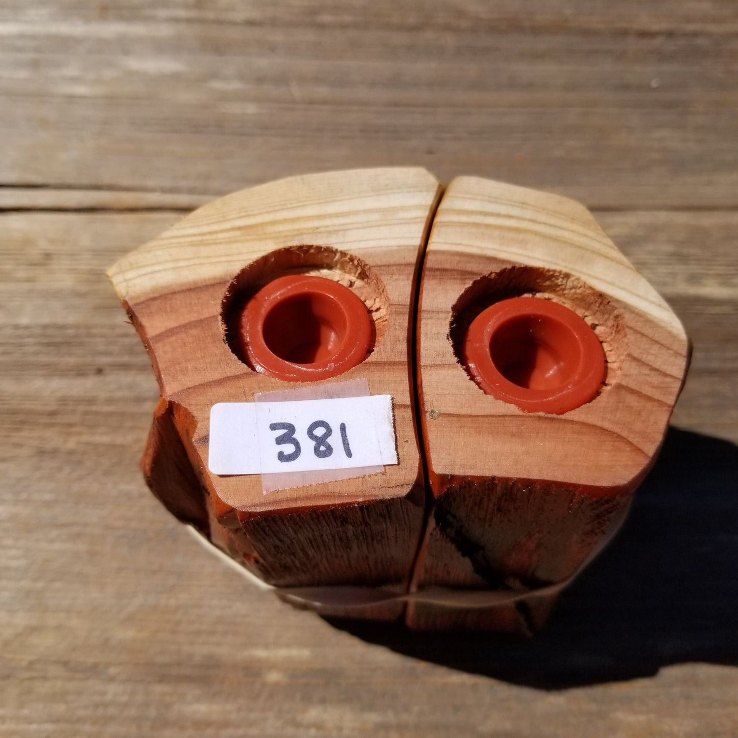 Redwood Rustic Salt and Pepper Shakers Set Handmade Anniversary Wedding #381 Housewarming Christmas California Wood