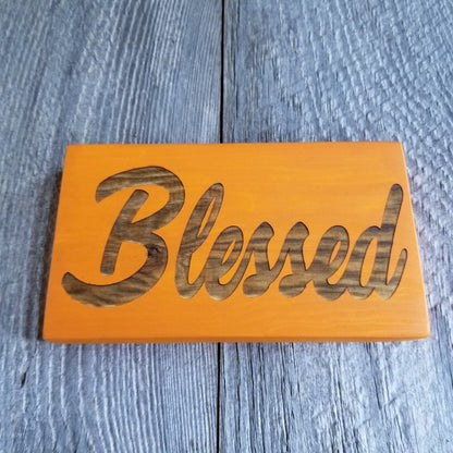 Blessed Sign - Fall Decor - Fall Thanksgiving Sign Rustic Decor - Fall Sign - Handmade in the USA