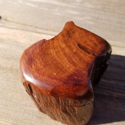 Wood Trinket Box Handmade Box with Redwood Rustic California Redwood Jewelry Box Storage Box Limb Box #319