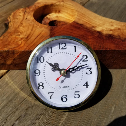 Redwood Wood Clock Redwood Burl Clock Sitting #134 2 Tone