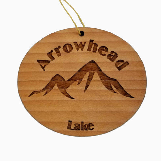 Arrowhead Lake Ornament Handmade Wood Ornament Pennsylvania Souvenir PA Pocono Mountains