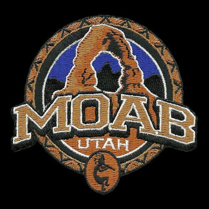 Utah Patch – Moab UT – Arches National Park – Travel Patch Iron On – UT Souvenir Patch – Embellishment Applique – 3″ Travel Gift Kokopelli