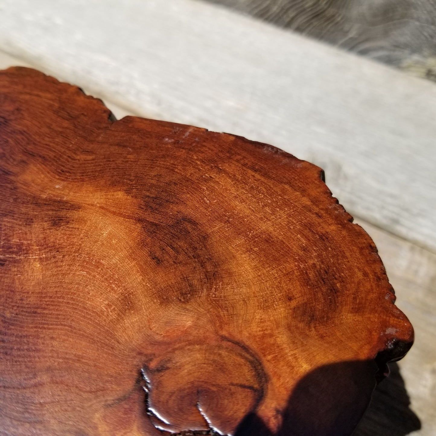 Handmade Wood Box with Redwood Rustic Handmade Jewelry Box #139